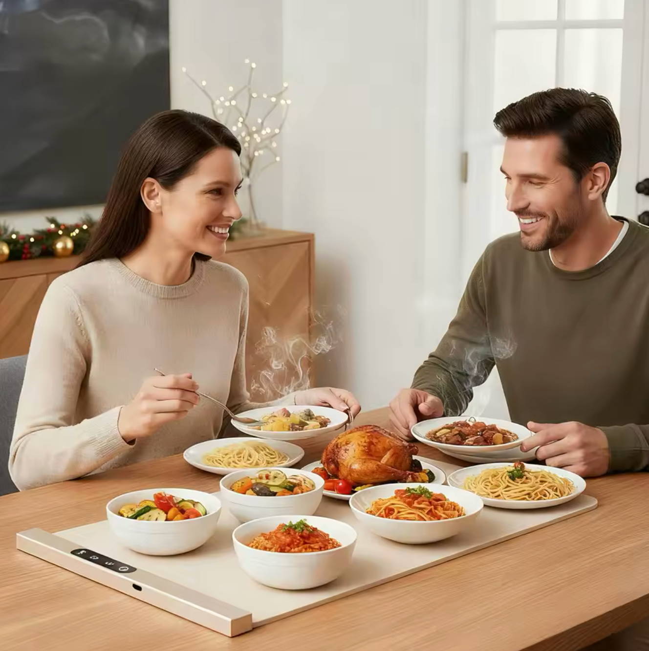 Inteligentna płyta grzewcza - Utrzymaj swoje potrawy gorące przez długi czas 